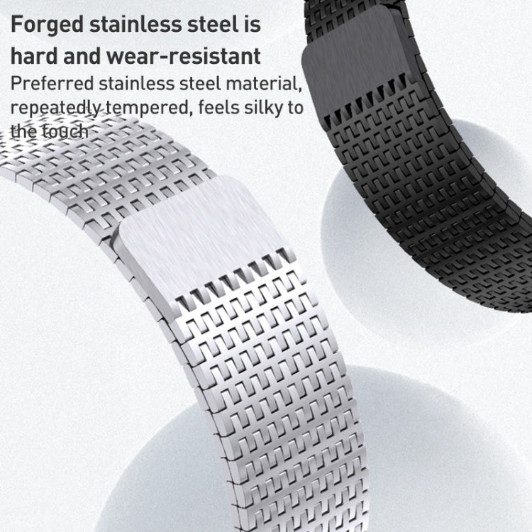 For Apple Watch 42mm Milanese Loop Magnetic Clasp Stainless Steel Watch Band(Silver) - Watch Bands by PMC TechLife | Online Shopping South Africa | PMC TechLife
