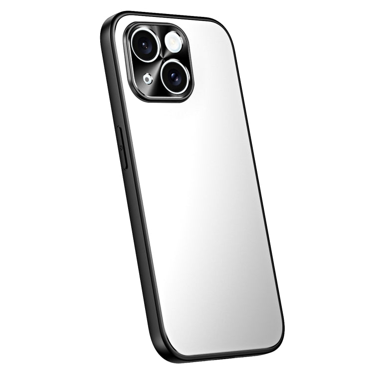 For iPhone 15 R-JUST RJ-61 Electroplating Frosted TPU + PC Phone Case(Silver) - iPhone 15 Cases by R-JUST | Online Shopping South Africa | PMC Jewellery