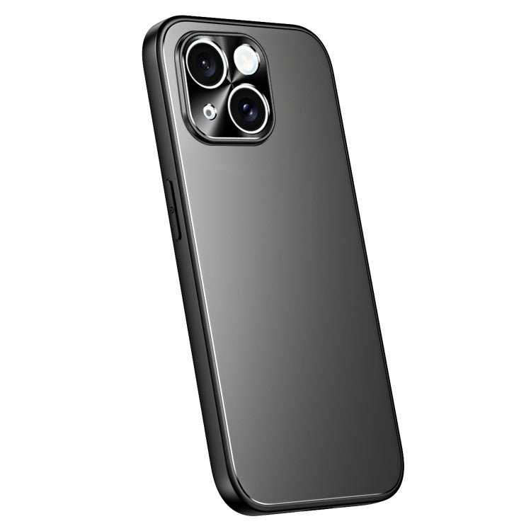 For iPhone 15 Plus R-JUST RJ-61 Electroplating Frosted TPU + PC Phone Case(Grey) - iPhone 15 Plus Cases by R-JUST | Online Shopping South Africa | PMC TechLife | Buy Now Pay Later Mobicred