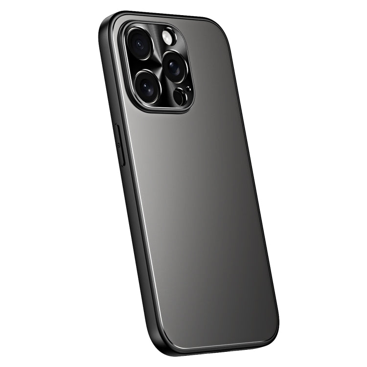 For iPhone 14 Pro Max R-JUST RJ-61 Electroplating Frosted TPU + PC Phone Case(Grey) - iPhone 14 Pro Max Cases by R-JUST | Online Shopping South Africa | PMC TechLife | Buy Now Pay Later Mobicred