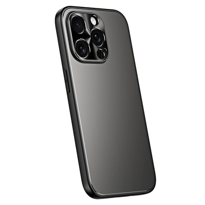 For iPhone 14 Pro Max R-JUST RJ-61 Electroplating Frosted TPU + PC Phone Case(Grey) - iPhone 14 Pro Max Cases by R-JUST | Online Shopping South Africa | PMC Jewellery