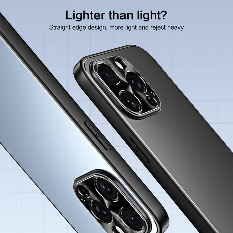 For iPhone 13 Pro Max R-JUST RJ-61 Electroplating Frosted TPU + PC Phone Case(Grey) - iPhone 13 Pro Max Cases by R-JUST | Online Shopping South Africa | PMC TechLife
