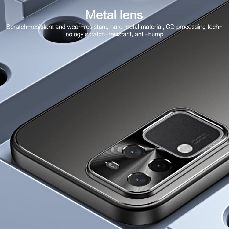 For vivo S18 Pro R-JUST RJ-61 Electroplating Frosted TPU + PC Phone Case(Grey) - S18 Pro Cases by R-JUST | Online Shopping South Africa | PMC TechLife