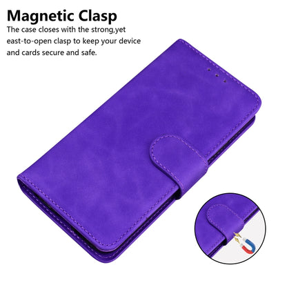 For Google Pixel 9 Pro Skin Feel Pure Color Flip Leather Phone Case(Purple) - Google Cases by PMC Jewellery | Online Shopping South Africa | PMC Jewellery | Buy Now Pay Later Mobicred