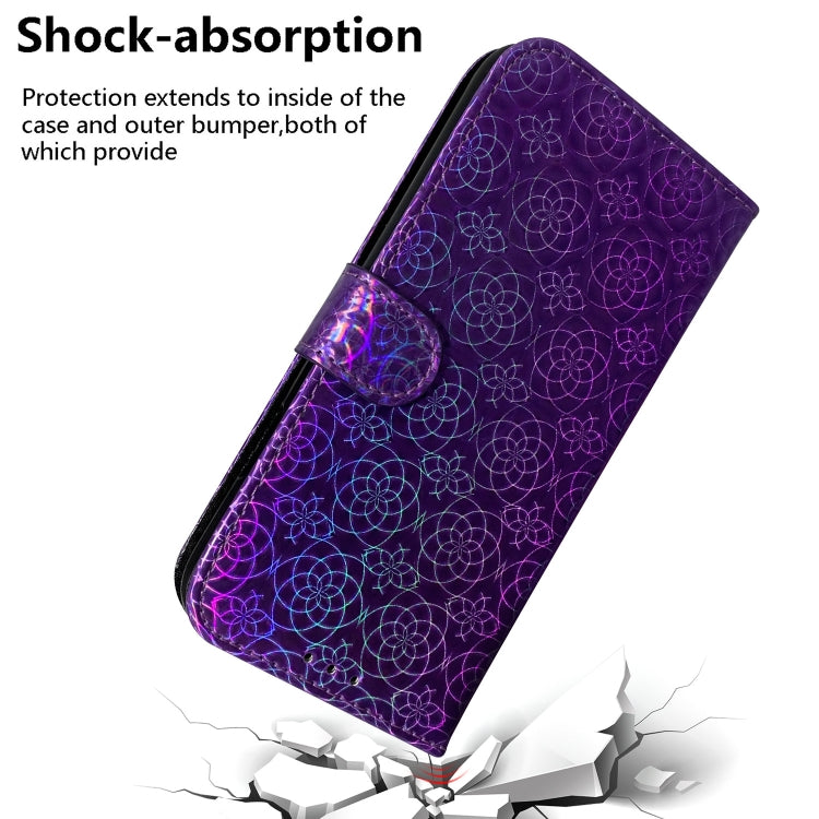 For Google Pixel 9 Pro Colorful Magnetic Buckle Leather Phone Case(Purple) - Google Cases by PMC TechLife | Online Shopping South Africa | PMC TechLife | Buy Now Pay Later Mobicred