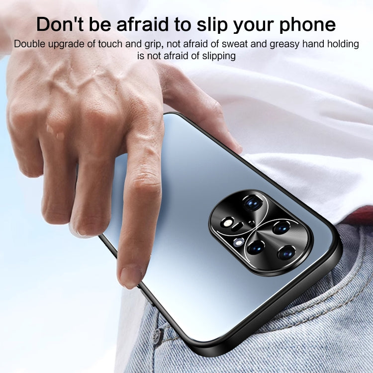 For Huawei P50 R-JUST RJ-61 Electroplating Frosted TPU + PC Phone Case(Grey) - Huawei Cases by R-JUST | Online Shopping South Africa | PMC TechLife | Buy Now Pay Later Mobicred
