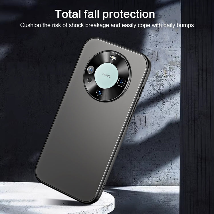 For Huawei Mate 60 R-JUST RJ-61 Electroplating Frosted TPU + PC Phone Case(Grey) - Huawei Cases by R-JUST | Online Shopping South Africa | PMC TechLife | Buy Now Pay Later Mobicred