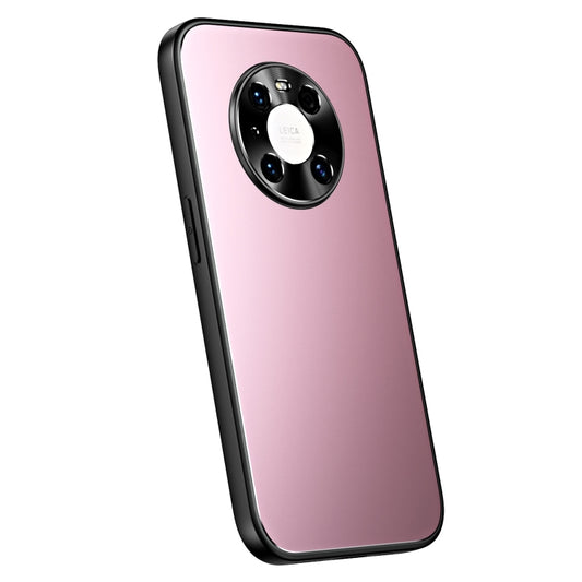 For Huawei Mate 40 Pro R-JUST RJ-61 Electroplating Frosted TPU + PC Phone Case(Pink) - Huawei Cases by R-JUST | Online Shopping South Africa | PMC Jewellery