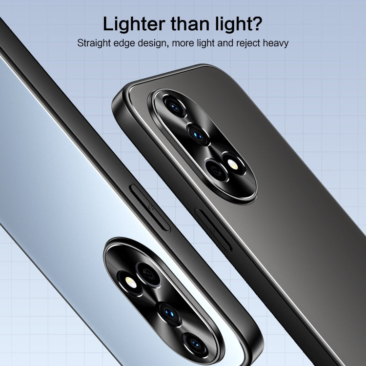 For Huawei nova 12 Pro R-JUST RJ-61 Electroplating Frosted TPU + PC Phone Case with Holder(Silver) - Huawei Cases by R-JUST | Online Shopping South Africa | PMC TechLife