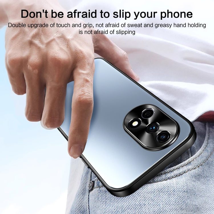 For Huawei nova 12 R-JUST RJ-61 Electroplating Frosted TPU + PC Phone Case with Holder(Silver) - Huawei Cases by R-JUST | Online Shopping South Africa | PMC TechLife | Buy Now Pay Later Mobicred