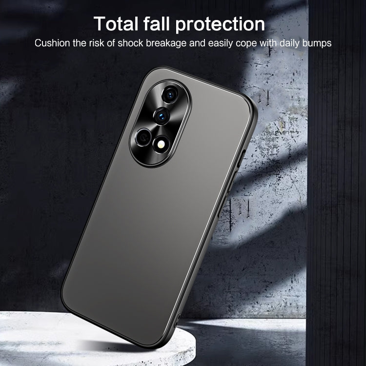 For Huawei nova 12 R-JUST RJ-61 Electroplating Frosted TPU + PC Phone Case with Holder(Blue) - Huawei Cases by R-JUST | Online Shopping South Africa | PMC TechLife