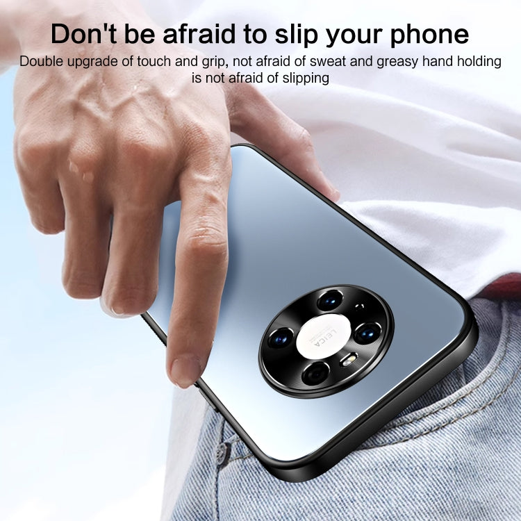 For Huawei Mate 40 R-JUST RJ-61 Electroplating Frosted TPU + PC Phone Case with Holder(Silver) - Huawei Cases by R-JUST | Online Shopping South Africa | PMC TechLife | Buy Now Pay Later Mobicred