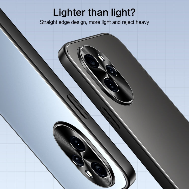 For Honor 100 Pro R-JUST RJ-61 Electroplating Frosted TPU + PC Phone Case(Silver) - Honor Cases by R-JUST | Online Shopping South Africa | PMC TechLife | Buy Now Pay Later Mobicred