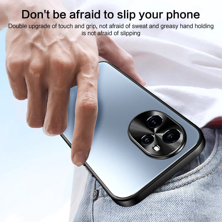 For Honor 100 R-JUST RJ-61 Electroplating Frosted TPU + PC Phone Case(Silver) - Honor Cases by R-JUST | Online Shopping South Africa | PMC TechLife