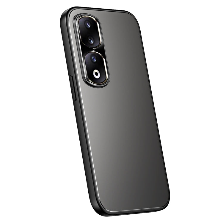 For Honor 90 R-JUST RJ-61 Electroplating Frosted TPU + PC Phone Case(Grey) - Honor Cases by R-JUST | Online Shopping South Africa | PMC TechLife | Buy Now Pay Later Mobicred
