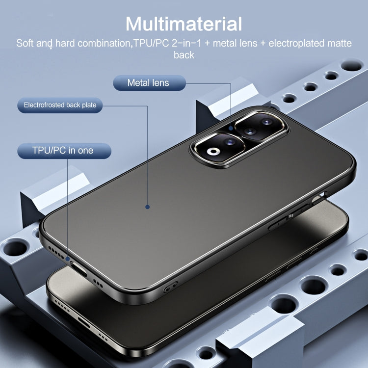 For Honor 90 R-JUST RJ-61 Electroplating Frosted TPU + PC Phone Case(Silver) - free shipping - PMC TechLife - Order now!