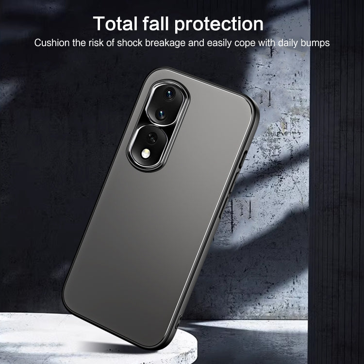 For Honor 80 Pro R-JUST RJ-61 Electroplating Frosted TPU + PC Phone Case with Holder(Silver) - Honor Cases by R-JUST | Online Shopping South Africa | PMC Jewellery