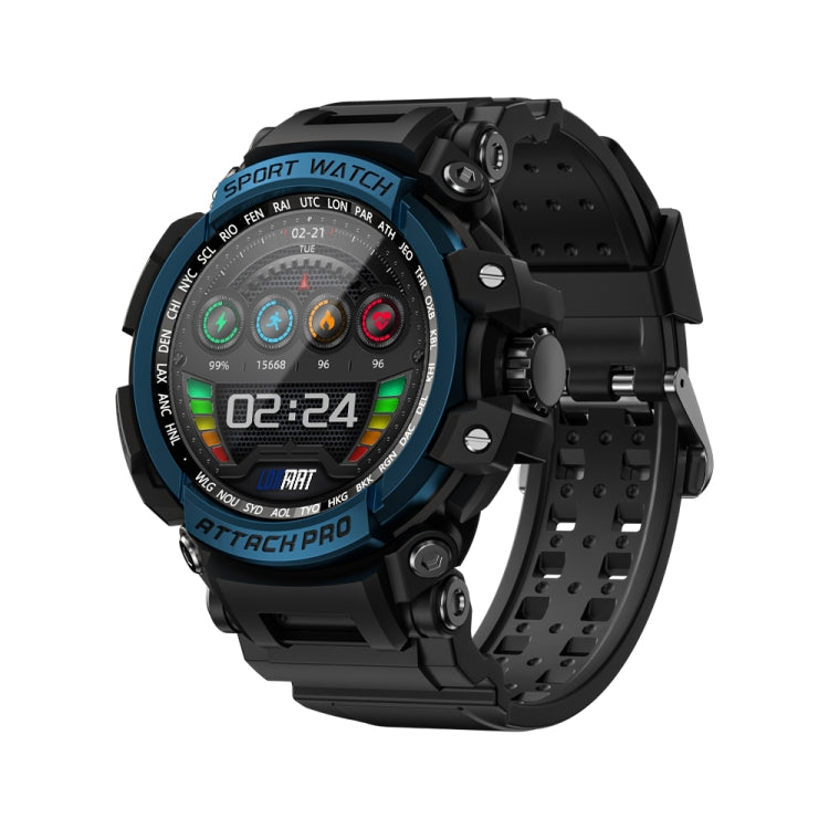 LOKMAT ATTACK 2 Pro 1.39 inch BT5.1 Smart Sport Watch, Support Bluetooth Call / Sleep / Heart Rate / Blood Pressure Health Monitor(Blue Black) - Smart Watches by Lokmat | Online Shopping South Africa | PMC Jewellery
