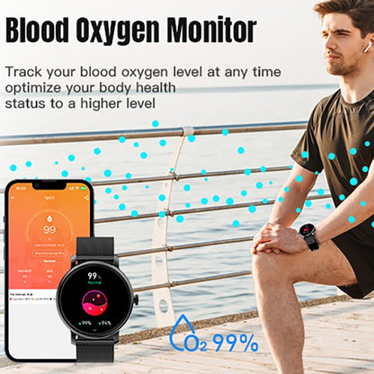 LEMFO LF35 1.43 inch AMOLED Round Screen Silicone Strap Smart Watch Supports Blood Oxygen Detection(Gold) - Smart Watches by LEMFO | Online Shopping South Africa | PMC Jewellery | Buy Now Pay Later Mobicred