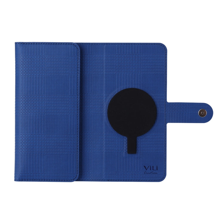 For Google Pixel 8 Pro ViLi GHB Series MagSafe Magnetic Zipper Leather Phone Case(Blue) - Google Cases by ViLi | Online Shopping South Africa | PMC Jewellery | Buy Now Pay Later Mobicred