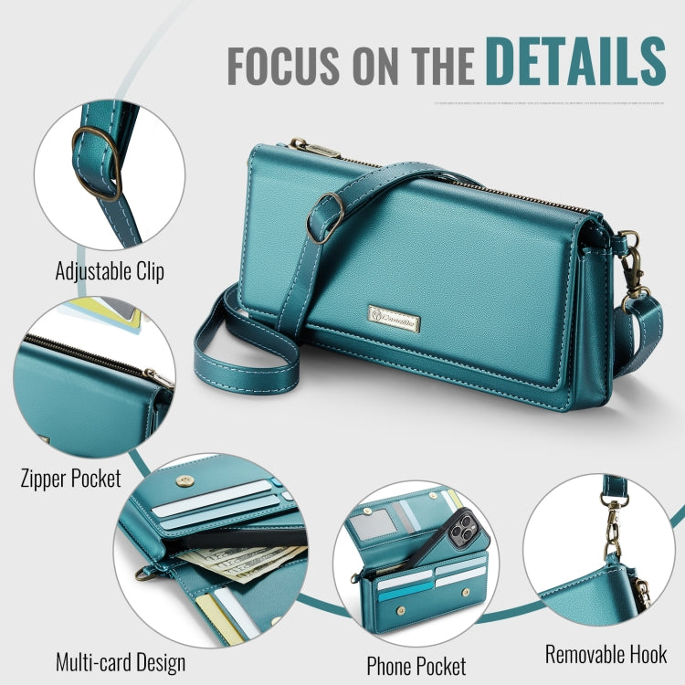 CaseMe Me30 Multi Functional Diagonal Cross Bag Phone Case(Green) - free shipping - PMC Jewellery - Order now!