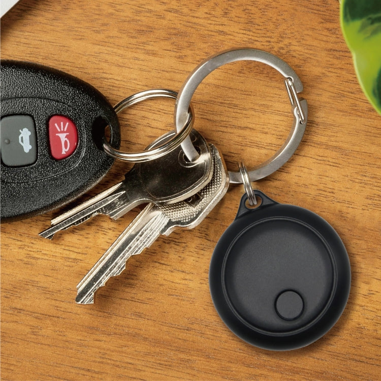 Global Positioning Pet Key Circular Anti-Lost Device Locator(Black) - Personal Tracker by PMC TechLife | Online Shopping South Africa | PMC TechLife | Buy Now Pay Later Mobicred