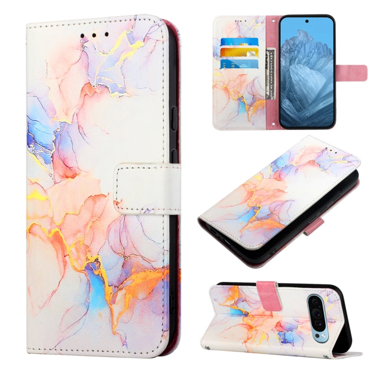 For Google Pixel 9 PT003 Marble Pattern Flip Leather Phone Case(Galaxy Marble White) - Google Cases by PMC TechLife | Online Shopping South Africa | PMC TechLife | Buy Now Pay Later Mobicred