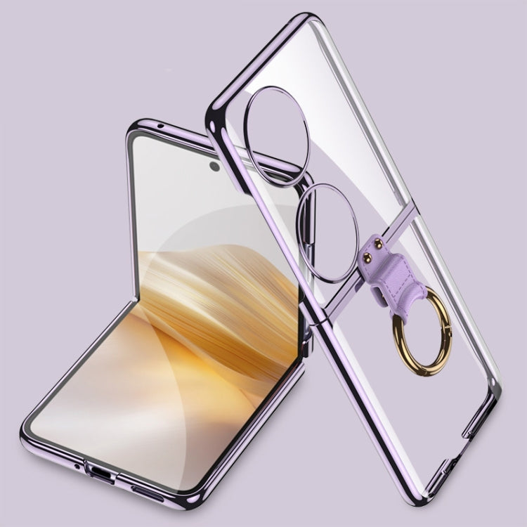 For Huawei Pocket 2 GKK Phantom Electroplating Phone Case with Ring Holder(Purple) - Huawei Cases by GKK | Online Shopping South Africa | PMC Jewellery | Buy Now Pay Later Mobicred