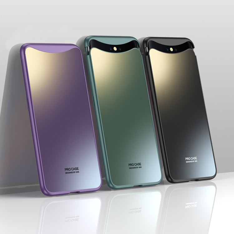 For OPPO Find X GKK AG Craft Skin Feel Magnetic Combination Full Coverage Phone Case(Black) - free shipping - PMC Jewellery - Order now!