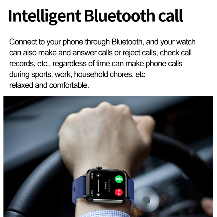 ET580 2.04 inch AMOLED Screen Sports Smart Watch Support Bluetooth Call /  ECG Function(Black Leather Band) - Smart Watches by PMC TechLife | Online Shopping South Africa | PMC TechLife | Buy Now Pay Later Mobicred
