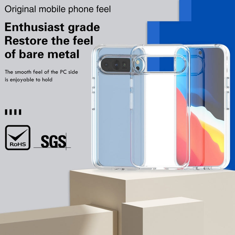 For ?Google Pixel 9 Pro Terminator Style Shockproof Phone Case(Transparent) - Google Cases by PMC TechLife | Online Shopping South Africa | PMC TechLife | Buy Now Pay Later Mobicred