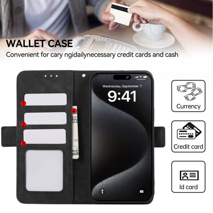 For iPhone 17 Air ABEEL Frosted Magnetic RFID Leather Phone Case(Black) - free shipping - PMc TechLife - Order now!