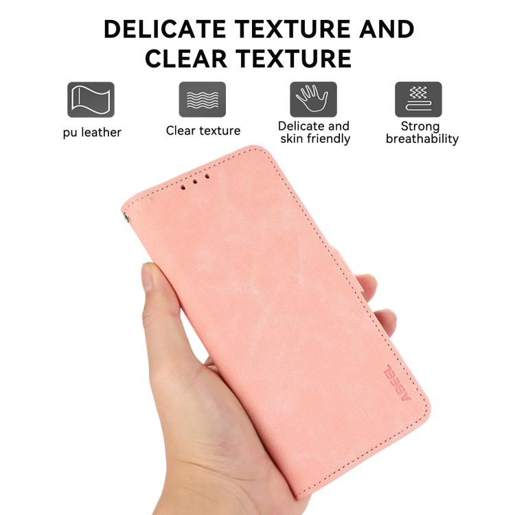 For iPhone 17 Air ABEEL Frosted Magnetic RFID Leather Phone Case(Black) - free shipping - PMc TechLife - Order now!