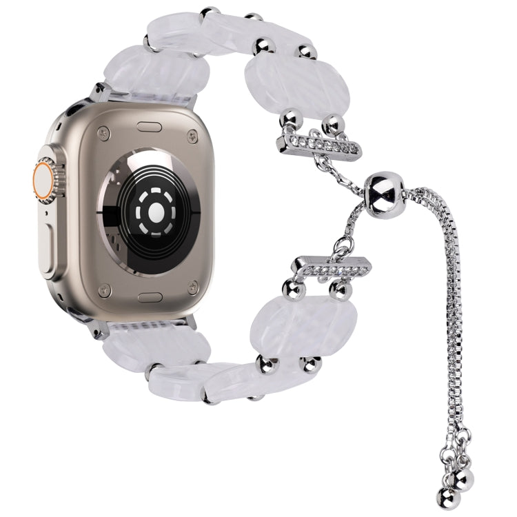 For Apple Watch Ultra 2 49mm Resin Retractable Chain Watch Band(Fluorescent) - free shipping - PMC TechLife - Order now!