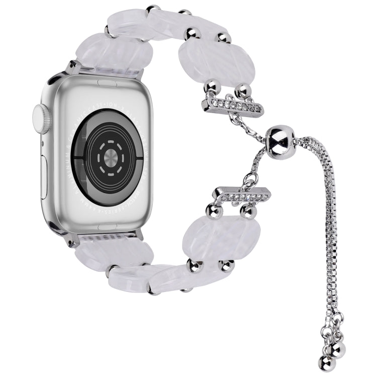 For Apple Watch Series 4 40mm Resin Retractable Chain Watch Band(Fluorescent) - Watch Bands by PMC TechLife | Online Shopping South Africa | PMC TechLife