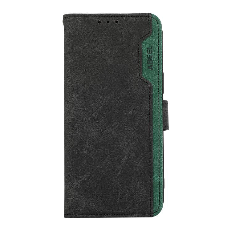 For iPhone 17 ABEEL Color Block Magnetic RFID Leather Phone Case(Black-Green) - free shipping - PMc TechLife - Order now!