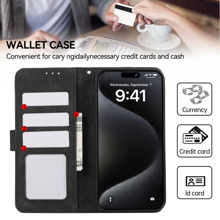 For iPhone 17 ABEEL Color Block Magnetic RFID Leather Phone Case(Black-Green) - free shipping - PMc TechLife - Order now!