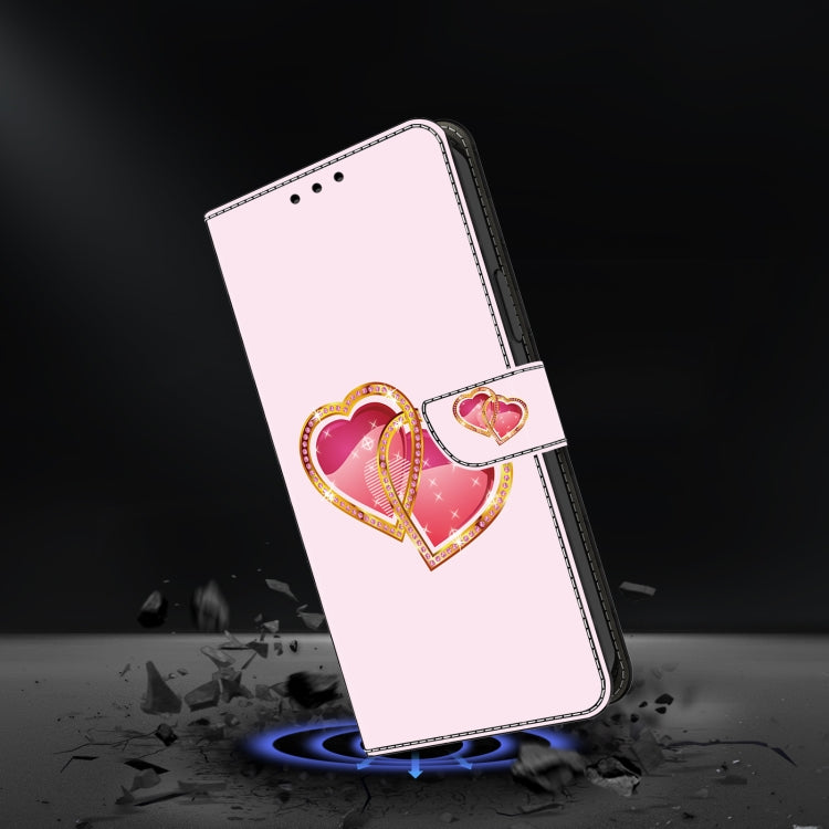 For LG K22/K22 + Crystal Painted Leather Phone case(Love Peach) - free shipping - PMC TechLife - Order now!