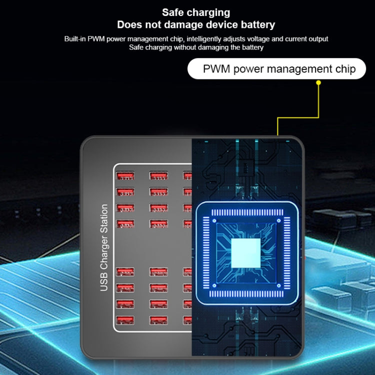 YFY-A76 200W 40 Ports USB Smart Charging Station(US Plug) - Multifunction Charger by PMC Jewellery | Online Shopping South Africa | PMC Jewellery | Buy Now Pay Later Mobicred