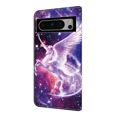 For Google Pixel 9 Crystal Painted Leather Phone case(Unicorn) - Google Cases by PMC Jewellery | Online Shopping South Africa | PMC Jewellery | Buy Now Pay Later Mobicred