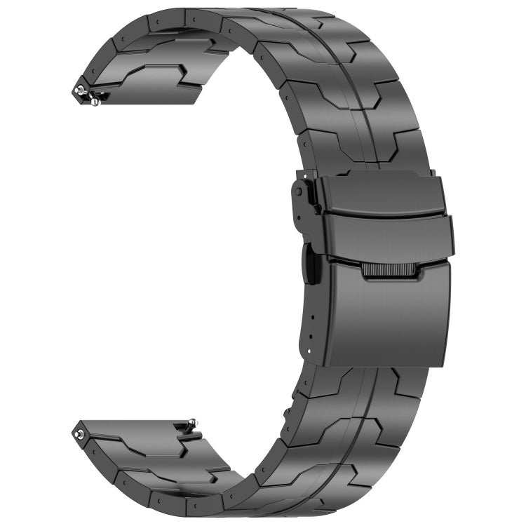 22mm Titanium Metal Watch Band(Black) - 22mm Bands by PMC TechLife | Online Shopping South Africa | PMC TechLife