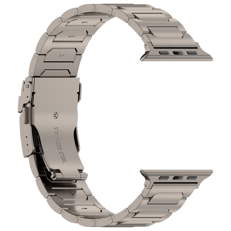 For Apple Watch Series 8 45mm I-Shaped Titanium Metal Watch Band(Titanium) - Watch Bands by PMC TechLife | Online Shopping South Africa | PMC TechLife