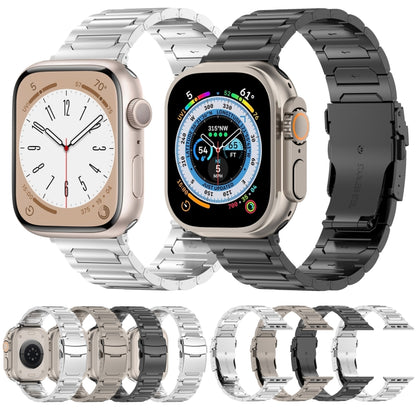 For Apple Watch SE 2023 40mm I-Shaped Titanium Metal Watch Band(Titanium) - Watch Bands by PMC Jewellery | Online Shopping South Africa | PMC Jewellery