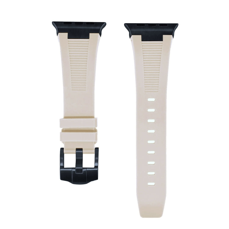 For Apple Watch Ultra 2 49mm Loners Liquid Silicone Watch Band(Black Starlight) - Watch Bands by PMC TechLife | Online Shopping South Africa | PMC TechLife