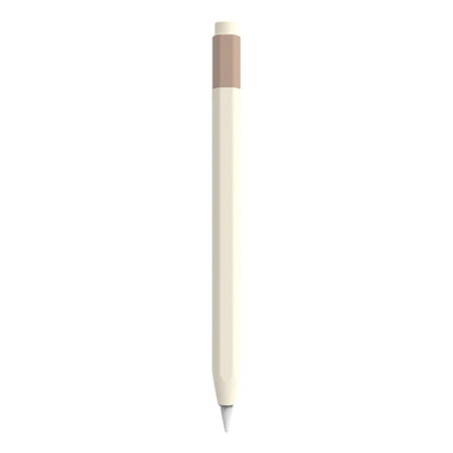 For Apple Pencil USB-C Pencil Style Liquid Silicone Stylus Case(White) - Pencil Accessories by PMC Jewellery | Online Shopping South Africa | PMC Jewellery | Buy Now Pay Later Mobicred