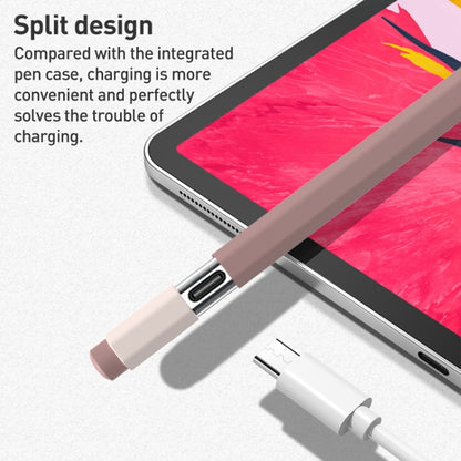 For Apple Pencil USB-C Pencil Style Liquid Silicone Stylus Case(White) - Pencil Accessories by PMC Jewellery | Online Shopping South Africa | PMC Jewellery | Buy Now Pay Later Mobicred