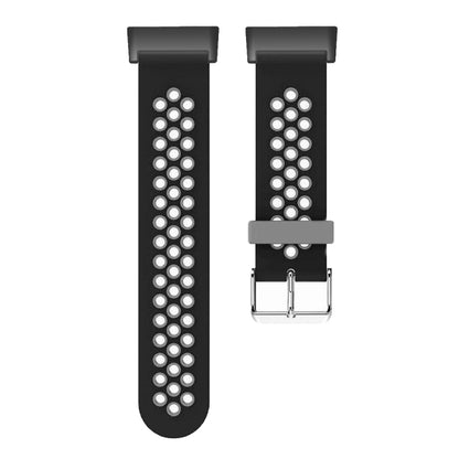 For Huawei Watch D Two Color Punched Silicone Watch Band(Black Grey) - Watch Bands by PMC Jewellery | Online Shopping South Africa | PMC Jewellery