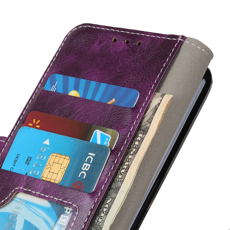 For Google Pixel 9 Pro Retro Crazy Horse Texture Flip Leather Phone Case(Purple) - Google Cases by PMC TechLife | Online Shopping South Africa | PMC TechLife | Buy Now Pay Later Mobicred