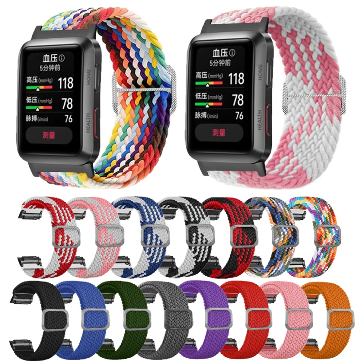 For Huawei Watch D Adjustable Woven Nylon Watch Band(Red) - Watch Bands by PMC TechLife | Online Shopping South Africa | PMC TechLife