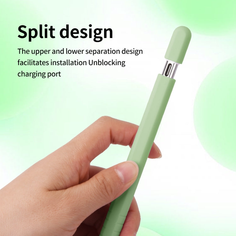 For Apple Pencil (USB-C) Solid Color Silicone Protective Case(White) - Pencil Accessories by PMC Jewellery | Online Shopping South Africa | PMC Jewellery | Buy Now Pay Later Mobicred